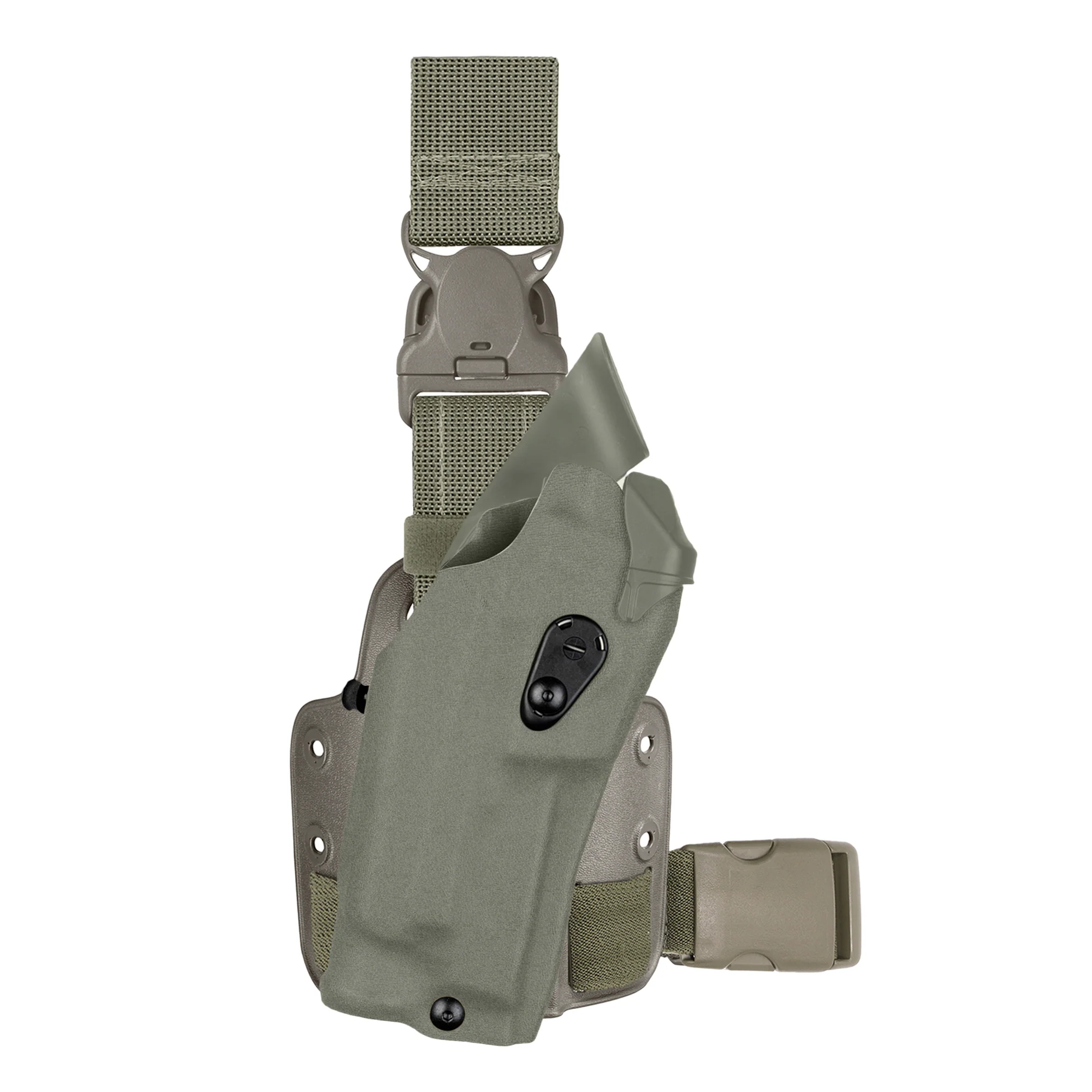 6355RDS-SP10 - ALS® Single Strap Tactical Holster w/ Quick-Release - Image 2